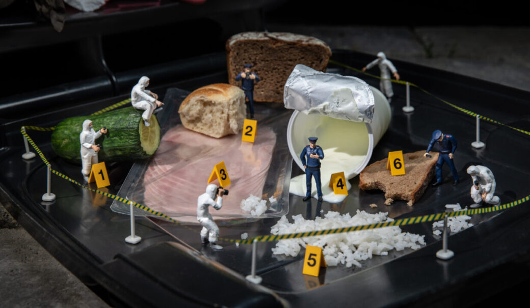 Miniaturpolizisten am Schauplatz 